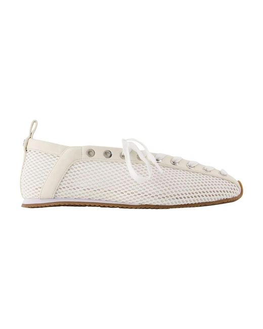 Ganni White Sportliche Ballerina