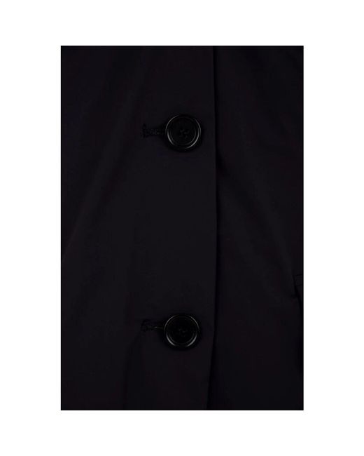 Aspesi Black Blauer blazer mit knopfverschluss vorne