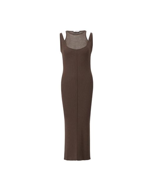 Patrizia Pepe Midi Dresses in het Brown