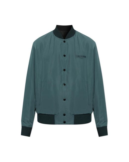 Balmain Omkeerbare Bomberjack in het Green voor heren