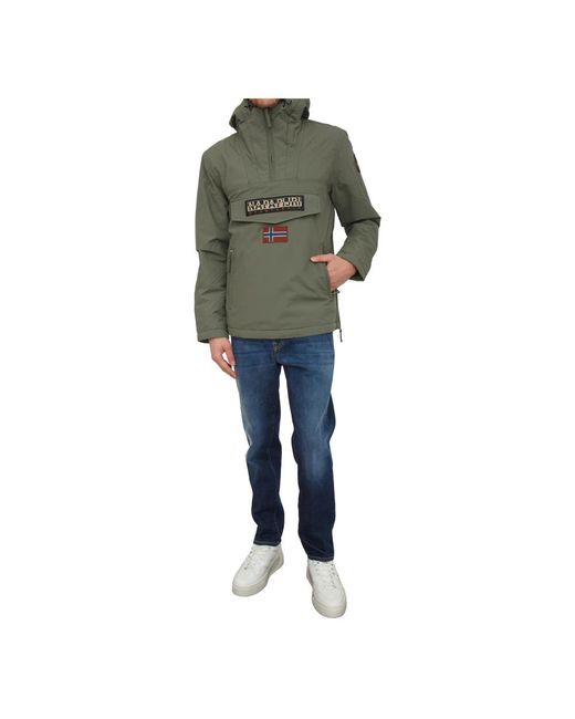 Napapijri Fitness ,Groen ,Rainforest Pocket 2 Jacket in het Green voor heren
