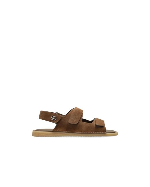 Dolce & Gabbana Brown Flat Sandals for men