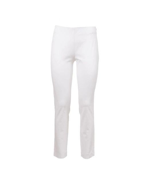 Ralph Lauren White Slim-Fit Trousers