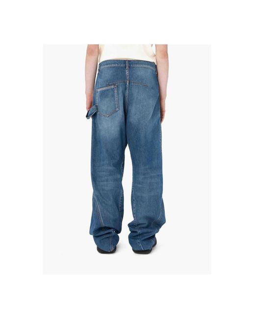 J.W. Anderson Blue Wide Jeans