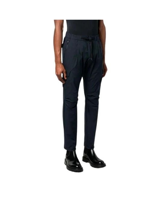 Herno Broeken ,Blauw ,Katoen Sportieve Katoenen Broek in het Black voor heren