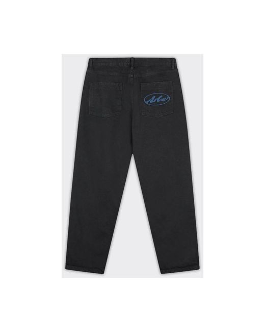 Arte' Black Loose-Fit Jeans for men