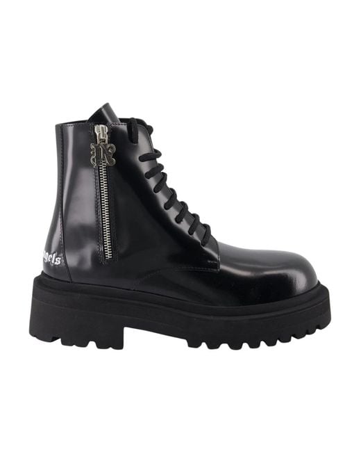 Lace-Up Boots di Palm Angels in Black