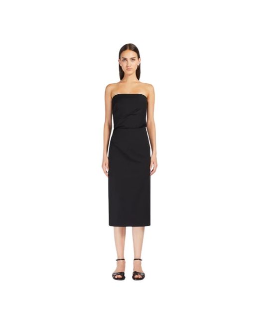 Max Mara Kleedjes ,Zwart ,Elegante Korsetjurk Met Unieke Details in het Black