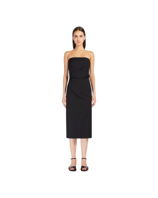 Max Mara Kleedjes ,Zwart ,Elegante Korsetjurk Met Unieke Details in het Black