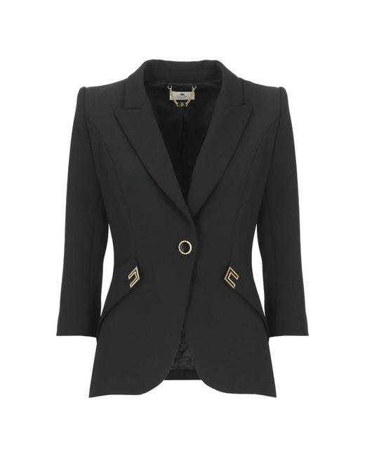 Elisabetta Franchi Black Blazers