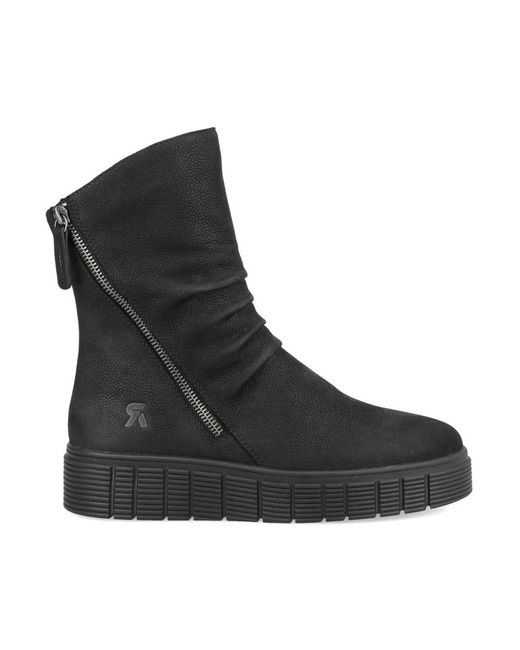 Rieker Black Ankle Boots