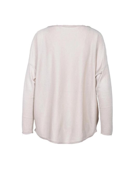 Round-Neck Knitwear di Wild Cashmere in Gray