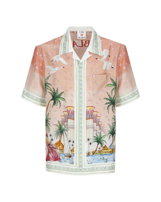 Casablanca Multicolor Short Sleeve Shirts for men
