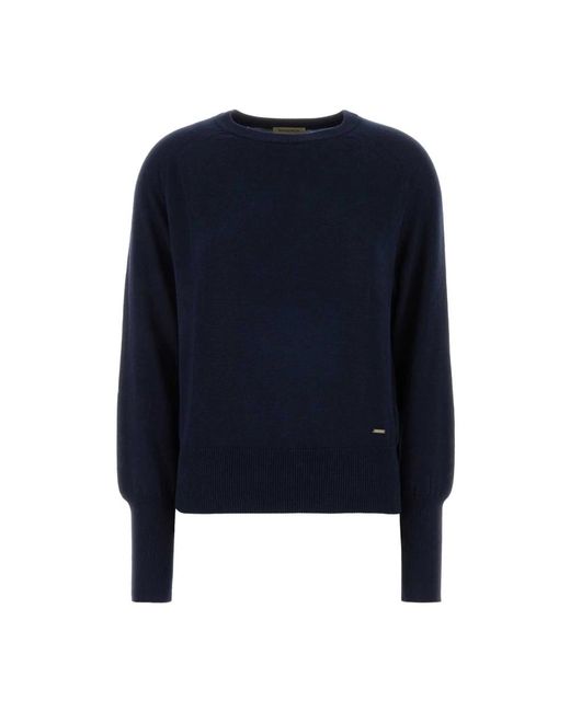 Woolrich Women's Blue Round-Neck Knitwear