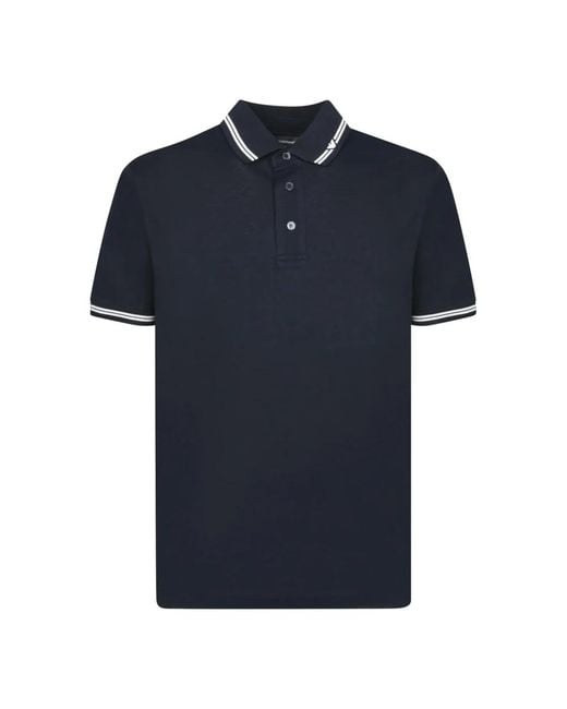 Emporio Armani Blue Polo Shirts for men