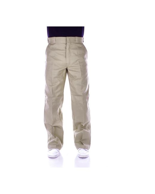 Dickies Gray Straight Trousers for men