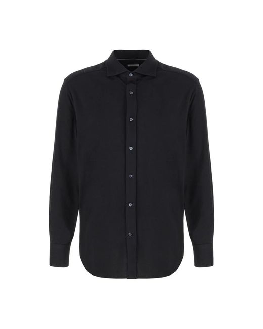 Brunello Cucinelli Blue Casual Shirts for men