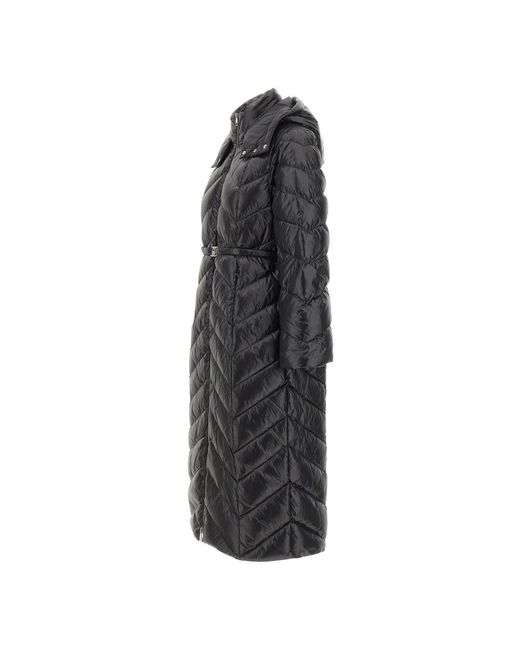 Liu Jo Jassen ,Zwart ,Polyester Hooded Down Jacket in het Black