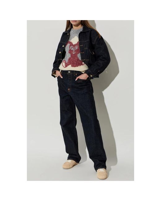 KENZO Gray Round-Neck Knitwear