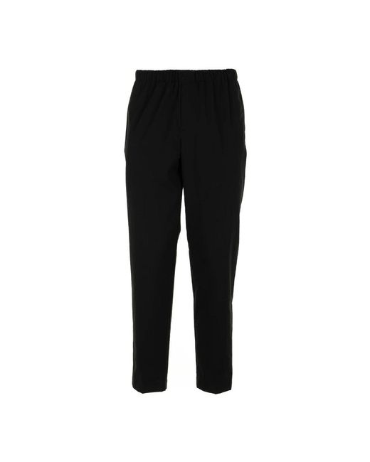 Cruna Black Slim-Fit Trousers for men