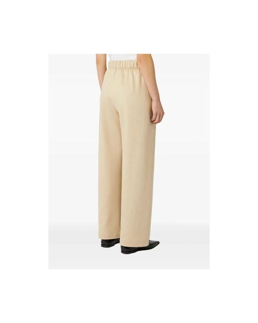 Max Mara Straight Trousers in het Natural