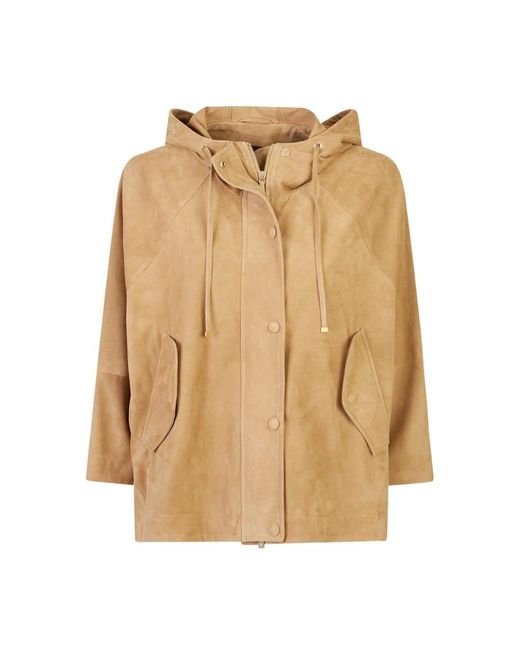 Eleventy Natural Leather Jackets