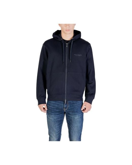 ARMANI EXCHANGE Blue Zip-Throughs for men