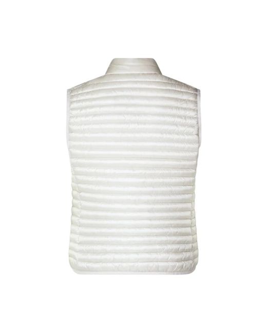 Save The Duck White Weiße Jacke Mit Plumtech-Polsterung