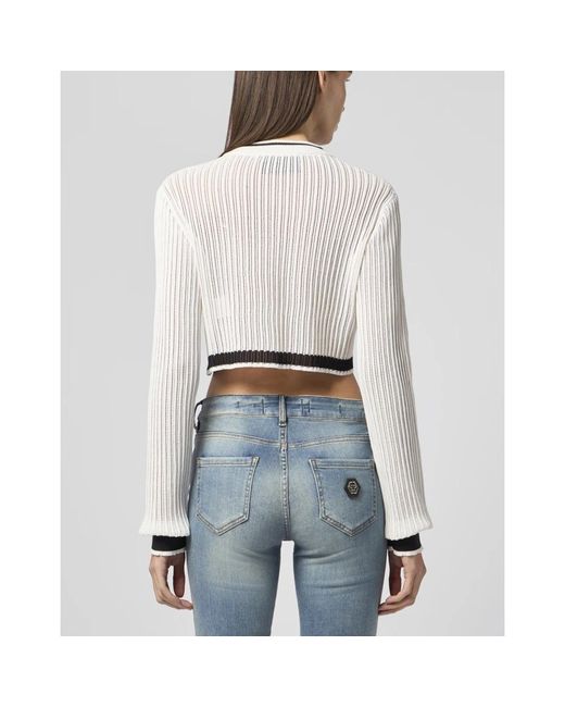 Cardigans Philipp Plein de color White