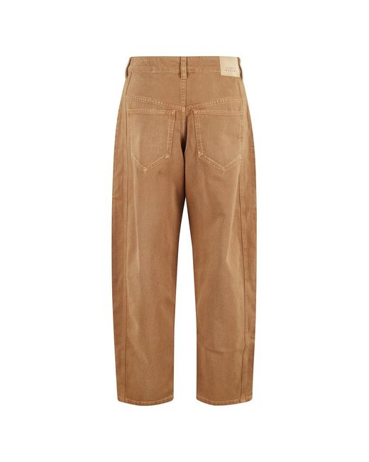 Isabel Marant Brown Ockerhose Mit 5 Taschen Und Gürtelschlaufen