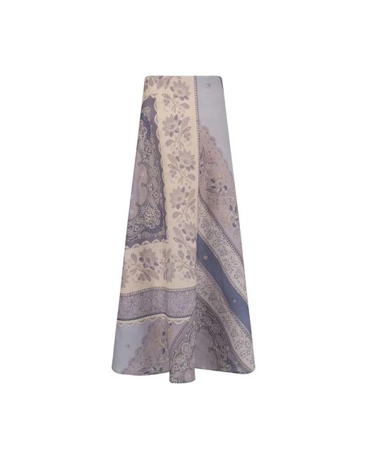 Midi Skirts di Zimmermann in Gray