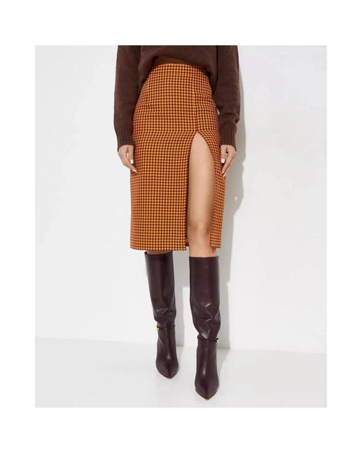 Marni Brown Midi Skirts
