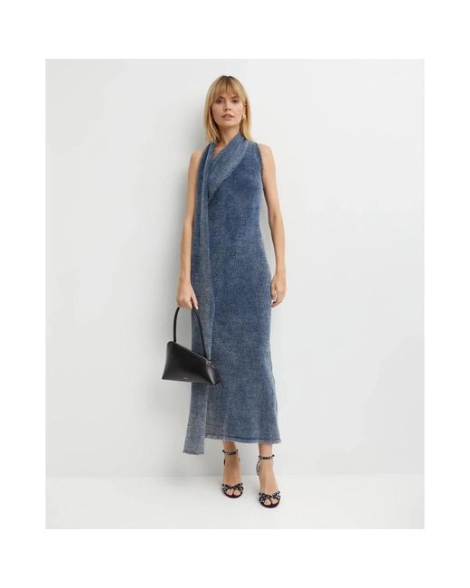 AYA MUSE Blue Midi Dresses