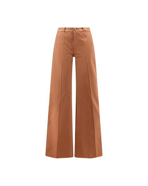 Chloé Brown Wide Trousers