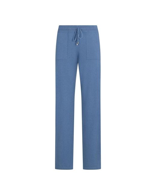 Malo Broeken ,Blauw ,Kasjmier Blauwe Stoffen Broek, Een Ontwerp Dat Comfort En Stijl Biedt in het Blue voor heren