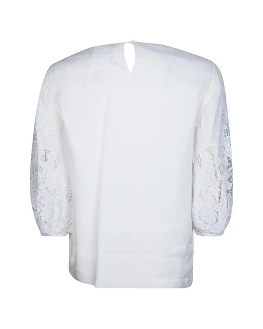 Max Mara White Blouses