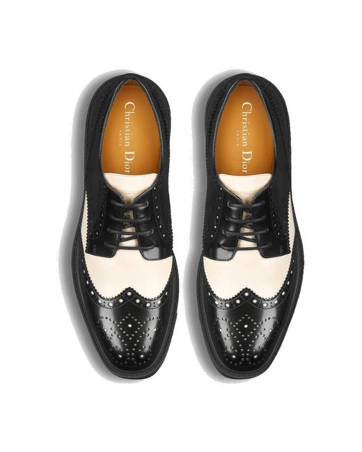 Shoes > flats > laced shoes Dior en coloris Black
