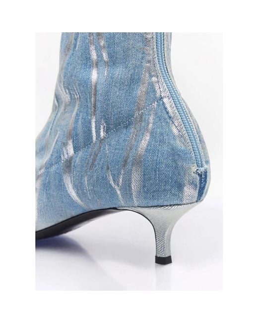 DIESEL Heeled Boots in het Blue
