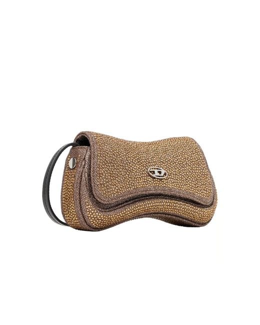 DIESEL Brown Cross Body Bags