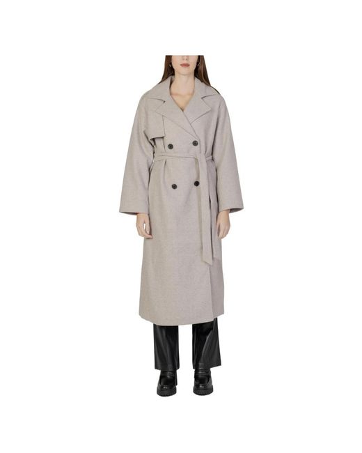 ONLY Gray Trench Coats