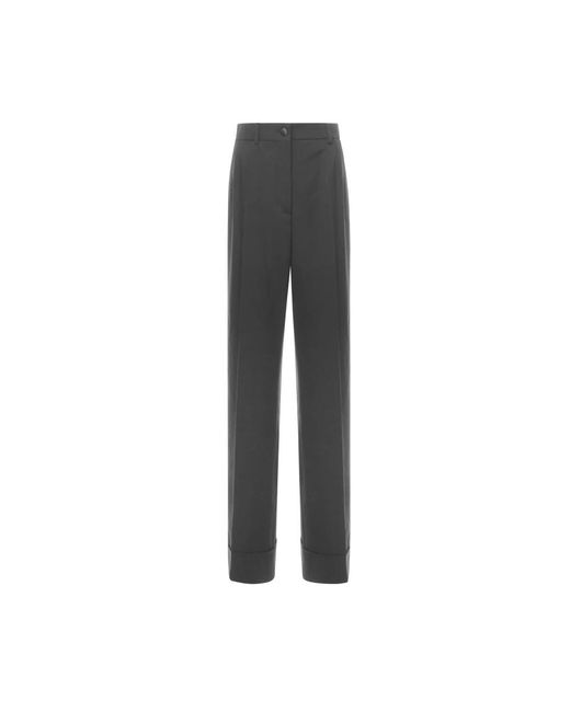 Dolce & Gabbana Gray Straight Trousers