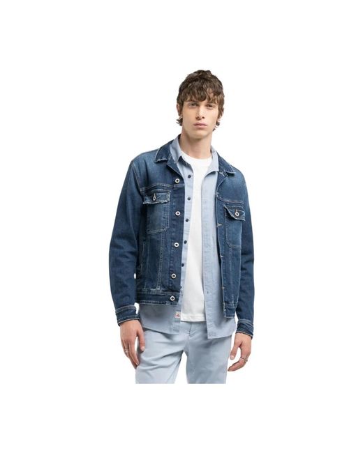 Denim Jackets Replay de hombre de color Blue
