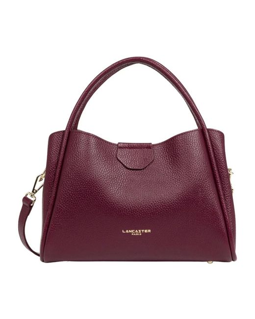 Lancaster Purple Ida Double Handbag