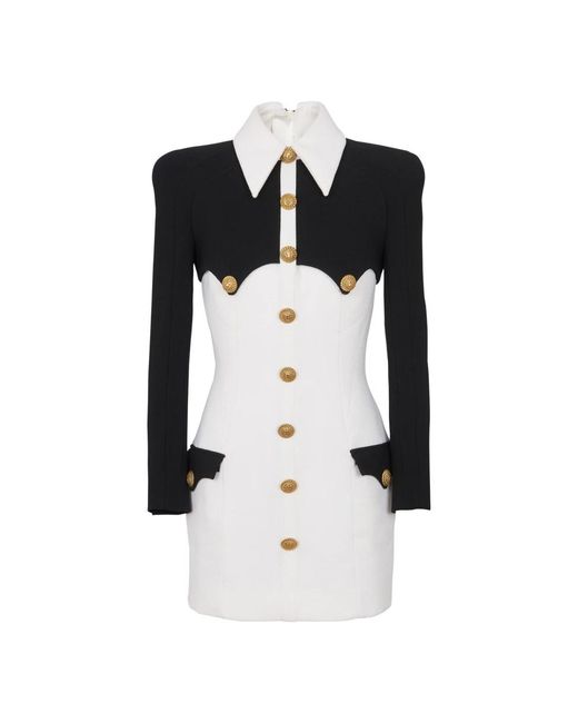 Balmain Short Dresses in het Black