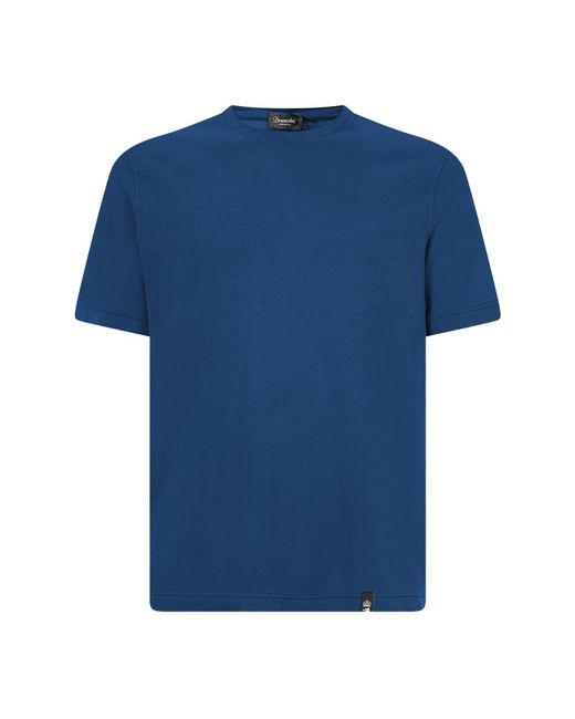 T-shirt casual per uomini di Drumohr in Blue da Uomo
