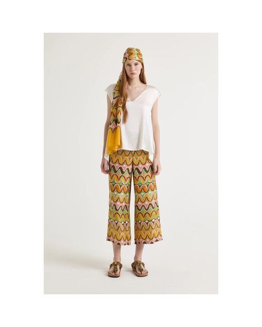 Wide Trousers di Maliparmi in Yellow