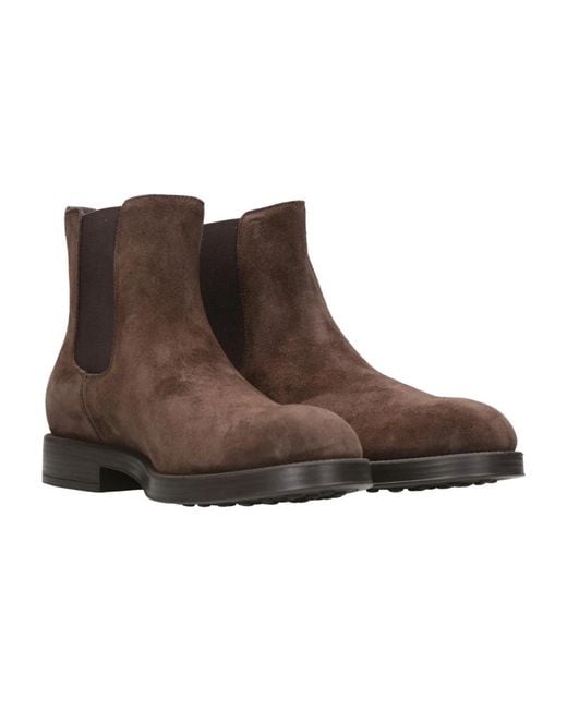 Tod's Brown Chelsea Boots for men