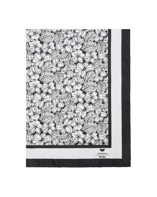 Weekend by Maxmara Black Silky Scarves