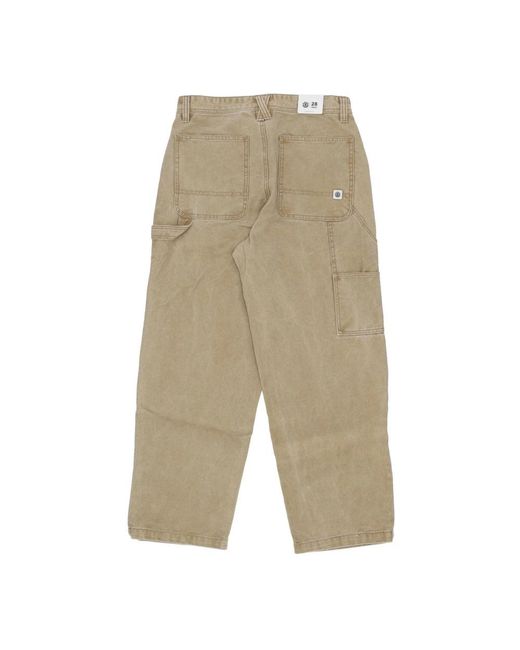 Straight Trousers Element de hombre de color Green