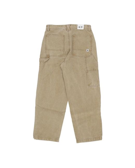 Element Green Straight Trousers for men